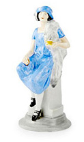 shelley girl advertising figure blue colourway
